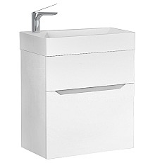 Тумба под раковину Jorno Folk 55 Folk.01.55/P/W/JR подвесная Белая
