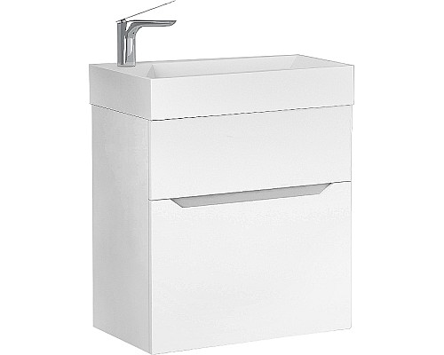 Тумба под раковину Jorno Folk 55 Folk.01.55/P/W/JR подвесная Белая