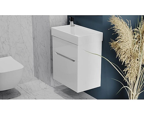 Тумба под раковину Jorno Folk 55 Folk.01.55/P/W/JR подвесная Белая