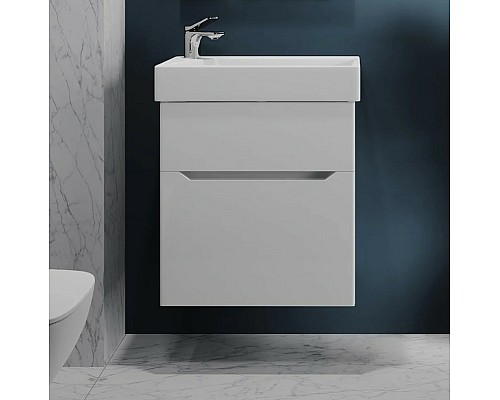 Тумба под раковину Jorno Folk 55 Folk.01.55/P/W/JR подвесная Белая