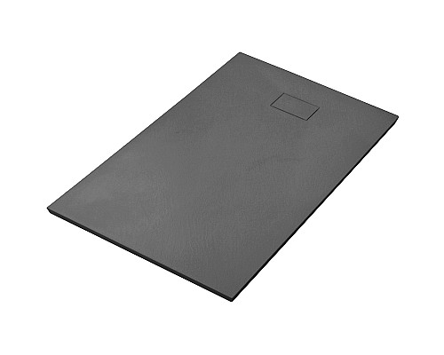 Душевой поддон из стеклопластика WasserKRAFT Elbe 100x80 74T17 Черный матовый