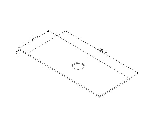 Столешница под раковину AM.PM Func 120 M8FST1200WM Белая матовая
