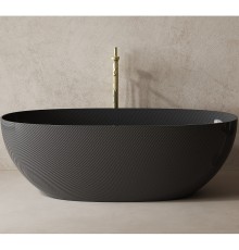 Карбоновая ванна Abber Karbon 170x75 Черная без гидромассажа