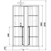 Душевая кабина Niagara Standart 100x80 L без гидромассажа