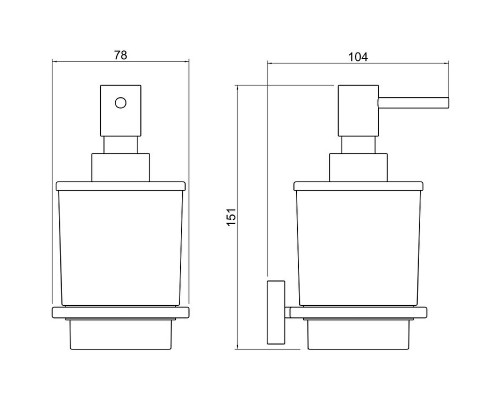 Дозатор для жидкого мыла Schein Klimt 9238BG Золото матовое