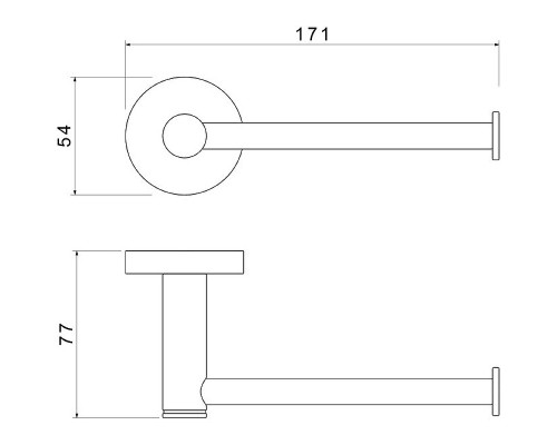 Держатель туалетной бумаги Schein Kahlo 9141BG Золото матовое