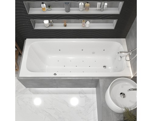 Акриловая ванна Whitecross Vibe 170x70 0105.170070.100.ULTRANANO.CR с гидромассажем