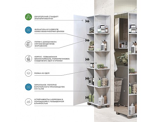 Зеркало-пенал Vigo Urban 45 pn.URB.45 Белый