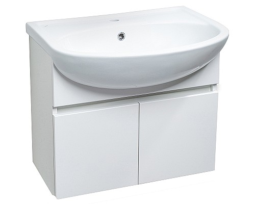 Тумба под раковину Runo Лада 60 00-00001368 подвесная Белая