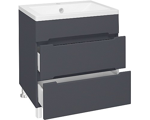 Тумба под раковину Runo Парма 60 00-00001454 Графит