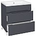 Тумба под раковину Runo Парма 60 00-00001454 Графит