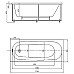 Акриловая ванна Aquatek Оберон 170х70 OBR170-0000165 без панелей, каркаса и слив-перелива