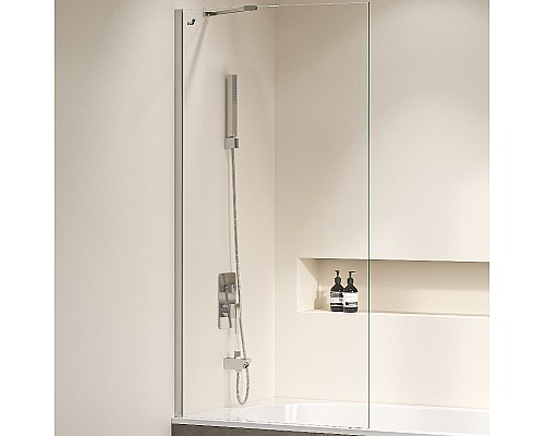 Шторка на ванну RGW Screens SC-150 70х150 351115007-11 профиль Хром стекло прозрачное