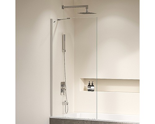 Шторка на ванну RGW Screens SC-150 70х150 351115007-11 профиль Хром стекло прозрачное