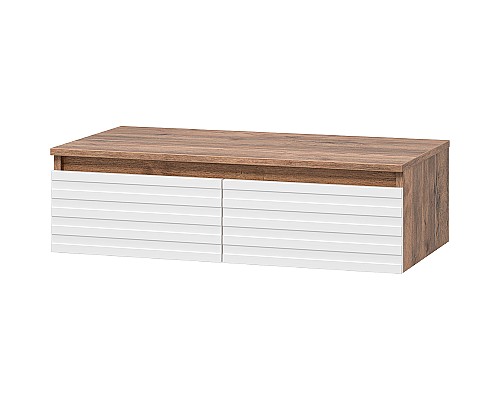 Тумба Brevita Dakota 80 DAK-009080-19-012Я подвесная Белая матовая Дуб Галифакс олово