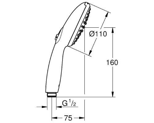 Ручной душ Grohe Tempesta 110 27597003 Хром