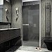 Душевая дверь Maybah Glass MGD-457-5 800x1980 на монопетле Хром матовый стекло графитовое матовое