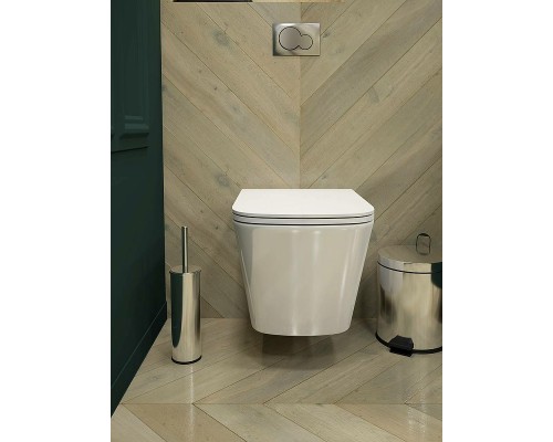 Комплект унитаза с инсталляцией Maretti Umbria UM76SF01552 с сиденьем Микролифт и клавишей смыва Хром глянцевый