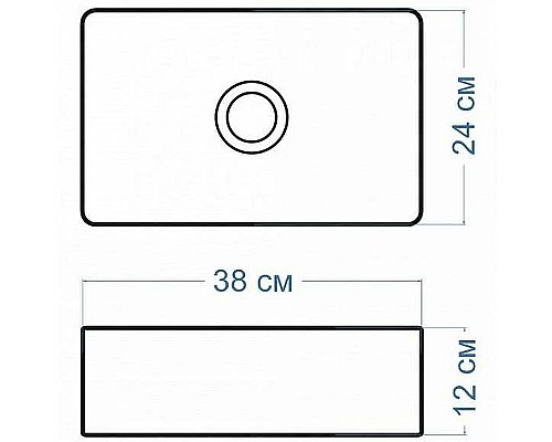 Раковина-чаша Maretti Umbria 38 UM13NS40-844 Белая