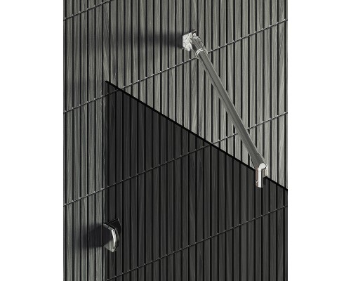 Душевая перегородка Maybah Glass MGD-276-4 990x1950 коннектор стена-стекло Хром глянцевый стекло графитовое