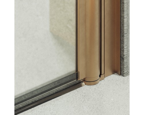 Душевая дверь Maybah Glass MGD-814-2 900x1980 на монопетле Бронза стекло сатиновое