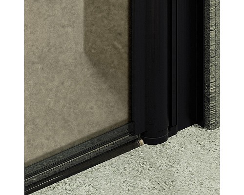 Душевая дверь Maybah Glass MGD-799-6 600x1980 на монопетле Черный стекло бронзовое матовое Душевая дверь Maybah Glass MGD-799-6 600x1980 на монопетле Черный стекло бронзовое матовое