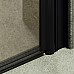 Душевая дверь Maybah Glass MGD-799-6 600x1980 на монопетле Черный стекло бронзовое матовое