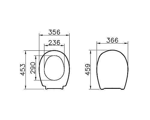 Сиденье для унитаза Vitra Universal 115-003-001 Белое