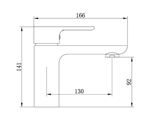Смеситель для раковины beWash Tiere BVMM1BS357 Черный матовый