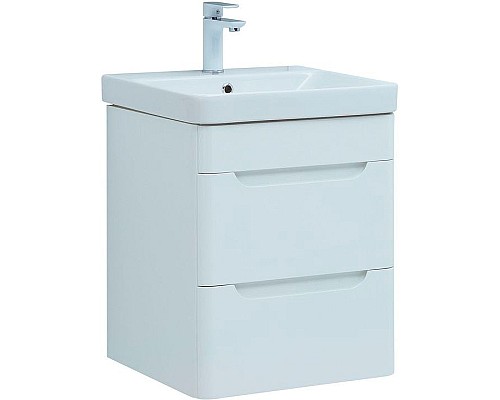 Тумба с раковиной Aquanet София 50 274195 подвесная Белый глянец