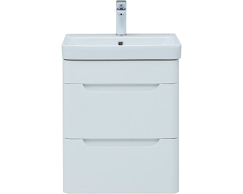 Тумба с раковиной Aquanet София 50 274195 подвесная Белый глянец