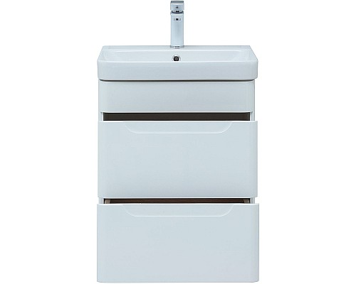 Тумба с раковиной Aquanet София 50 274195 подвесная Белый глянец