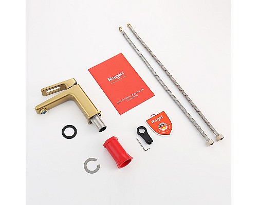 Смеситель для раковины Raglo R51.10.03 Золото матовое