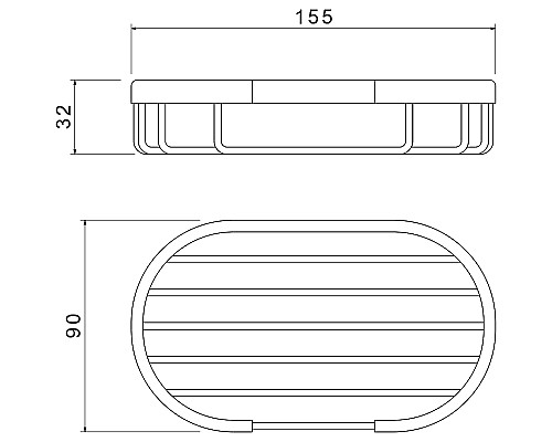 Мыльница Aquatek AQ4956MB Черная матовая