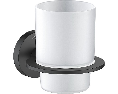 Стакан для зубных щеток Aquatek Оберон AQ4204MB Черный матовый