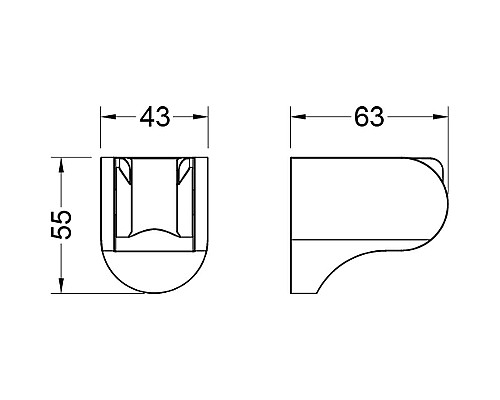 Держатель ручного душа Aquatek AQ2405CR Хром