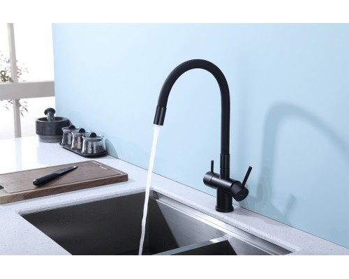 Смеситель для кухни Splenka S70.64.06 Черный матовый