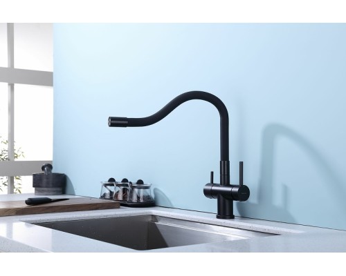 Смеситель для кухни Splenka S70.64.06 Черный матовый