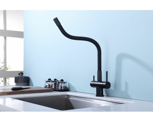 Смеситель для кухни Splenka S70.64.06 Черный матовый