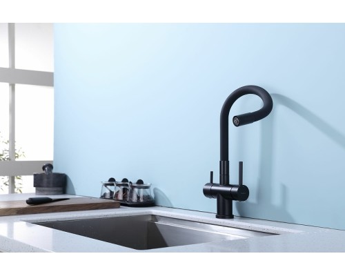 Смеситель для кухни Splenka S70.64.06 Черный матовый