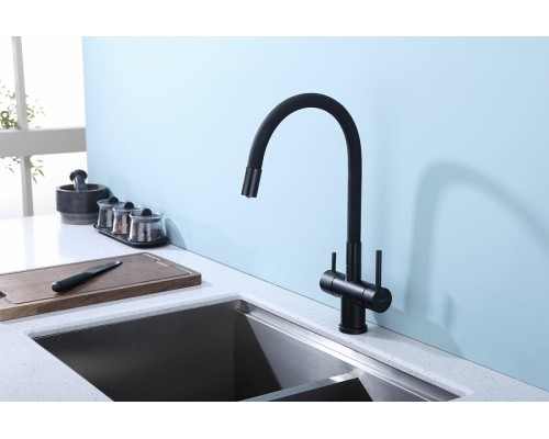 Смеситель для кухни Splenka S70.64.06 Черный матовый