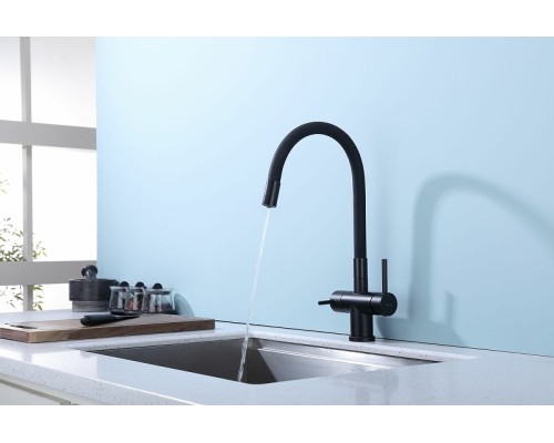 Смеситель для кухни Splenka S70.64.06 Черный матовый