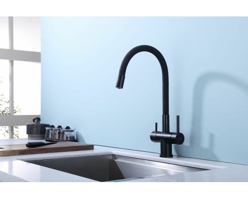 Смеситель для кухни Splenka S70.64.06 Черный матовый