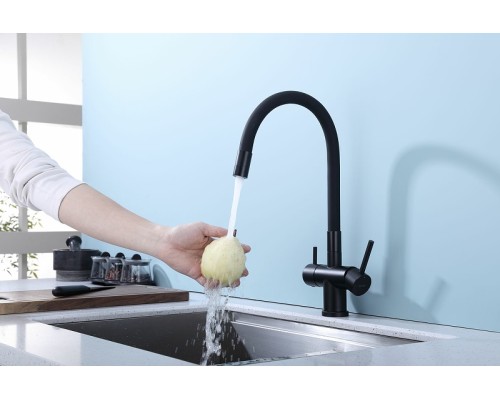 Смеситель для кухни Splenka S70.64.06 Черный матовый