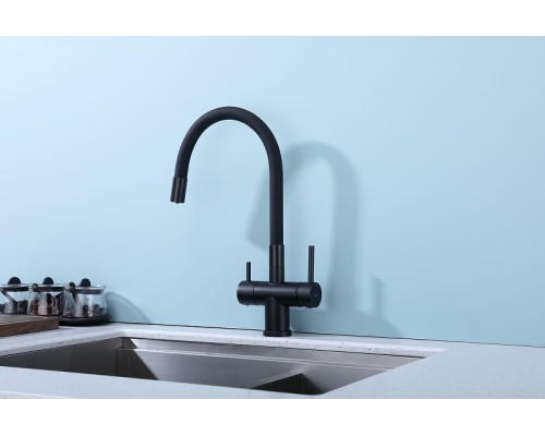 Смеситель для кухни Splenka S70.64.06 Черный матовый