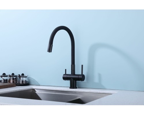 Смеситель для кухни Splenka S70.64.06 Черный матовый