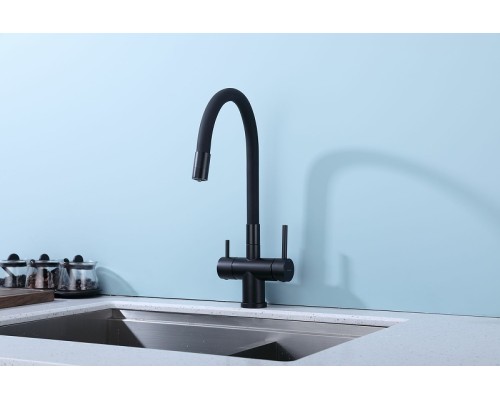 Смеситель для кухни Splenka S70.64.06 Черный матовый