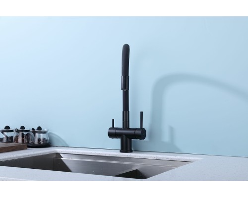 Смеситель для кухни Splenka S70.64.06 Черный матовый