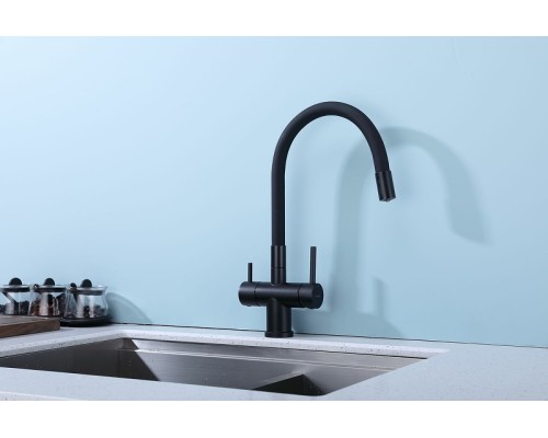 Смеситель для кухни Splenka S70.64.06 Черный матовый