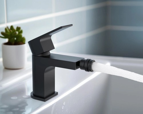 Смеситель для биде Aquatek Лира AQ1418MB Черный матовый